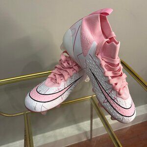 Women Soccer Shoes Cleats Outdoor Breathable Athletic Professional Spikes